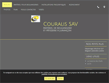 Tablet Screenshot of couralis-materiel-boulangerie-patisserie.fr